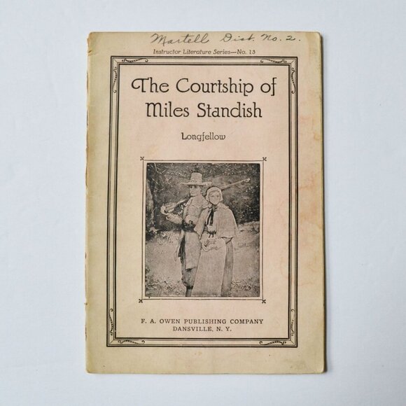 The Courtship of Miles Standish Longfellow Instructor Literature Series Antique - Picture 1 of 5